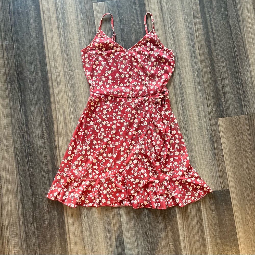 Red Floral Dress